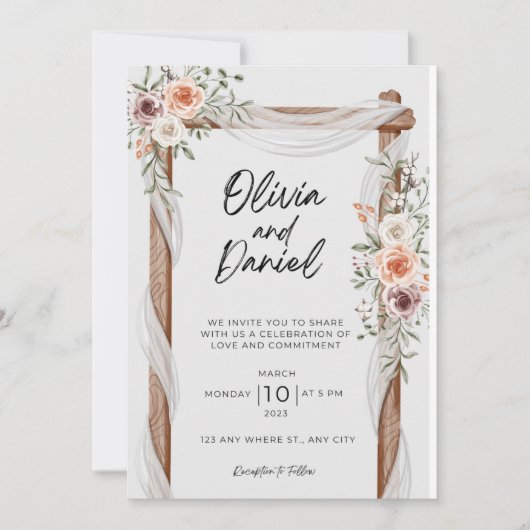 Einladung zur Hochzeit (Vorderseite)