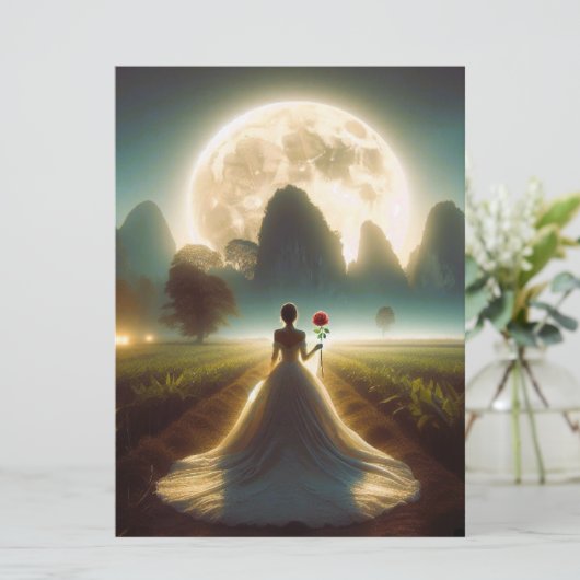 Einladung zur Hochzeit (Stehend Vorderseite)