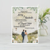 Einladung zur Hochzeit (Stehend Vorderseite)