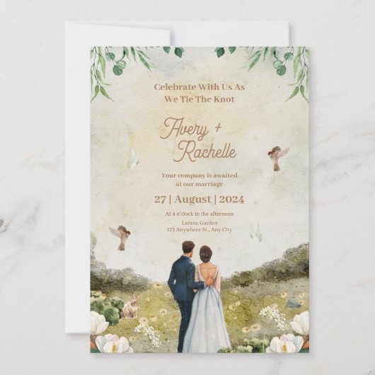 Einladung zur Hochzeit (Vorderseite)