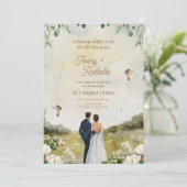 Einladung zur Hochzeit (Stehend Vorderseite)