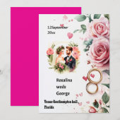 Einladung zur Hochzeit (Vorne/Hinten)