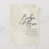 Einladung zur Hochzeit (Vorne/Hinten)