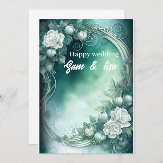 Einladung zur Hochzeit (Vorne/Hinten)