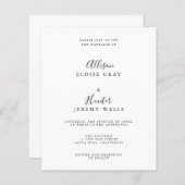 Einladung zur Hochzeit (Vorne/Hinten)