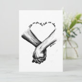 Einladung zur Hochzeit (Stehend Vorderseite)