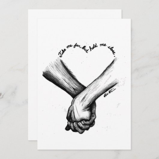 Einladung zur Hochzeit (Vorne/Hinten)