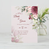 Einladung zur Hochzeit (Stehend Vorderseite)