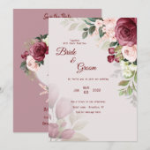 Einladung zur Hochzeit (Vorne/Hinten)