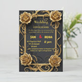 Einladung zur Hochzeit (Stehend Vorderseite)