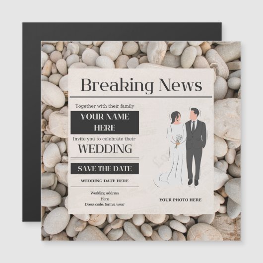 Einladung zur Hochzeit (Vorne/Hinten)