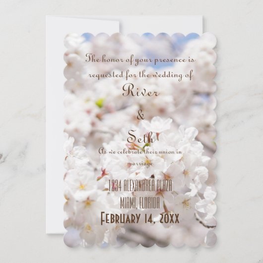 Einladung zur Hochzeit (Vorderseite)