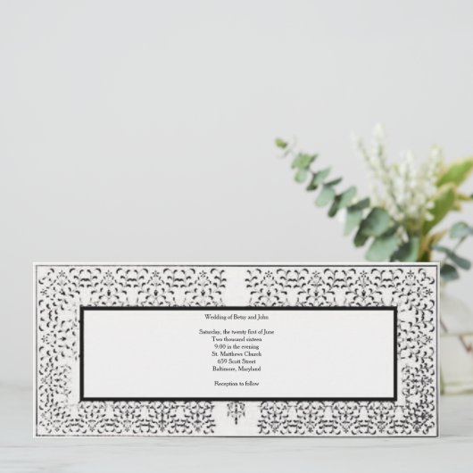 Einladung zur Hochzeit (Stehend Vorderseite)