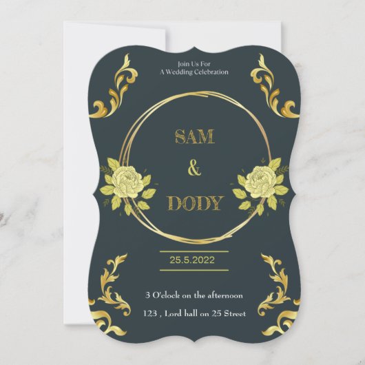 Einladung zur Hochzeit (Vorderseite)