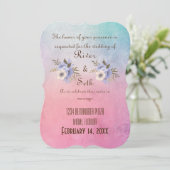 Einladung zur Hochzeit (Stehend Vorderseite)