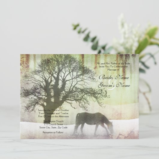 Einladung zur Hochzeit (Stehend Vorderseite)