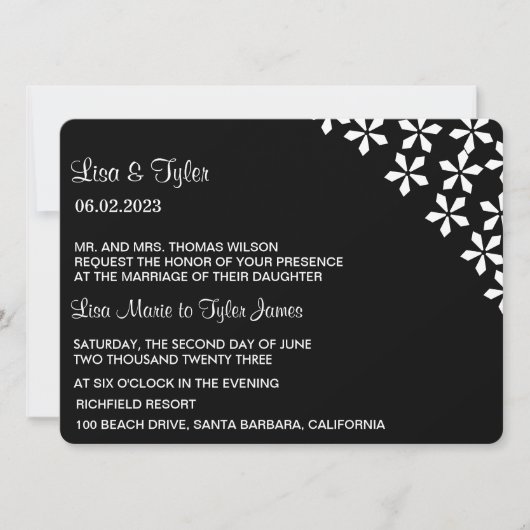 Einladung zur Hochzeit (Vorderseite)