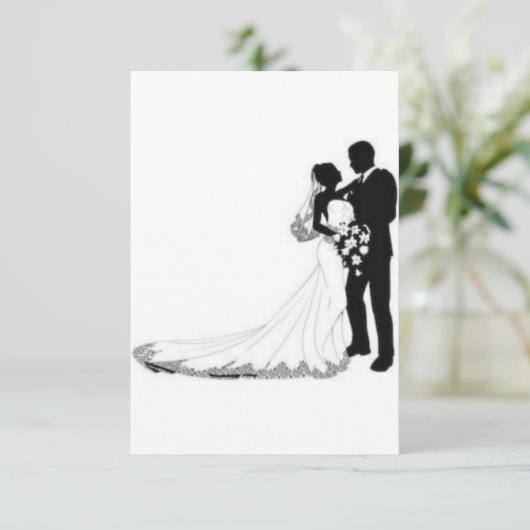 Einladung zur Hochzeit (Stehend Vorderseite)