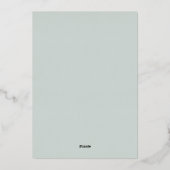 Einladung zur Hochzeit (Rückseite)