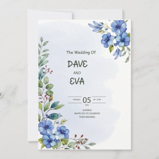 Einladung zur Hochzeit (Vorderseite)