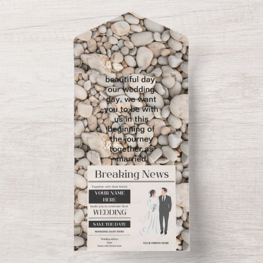 Einladung zur Hochzeit (Innen Boden)