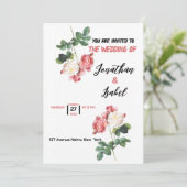 Einladung zur Hochzeit (Stehend Vorderseite)