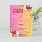 Einladung zur Hochzeit (Stehend Vorderseite)