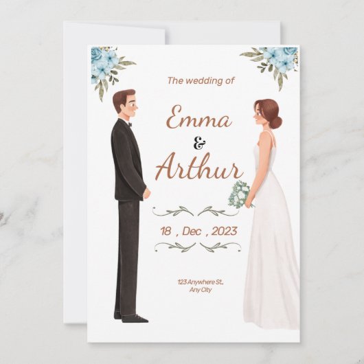 Einladung zur Hochzeit (Vorderseite)