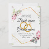 Einladung zur Hochzeit (Rückseite)