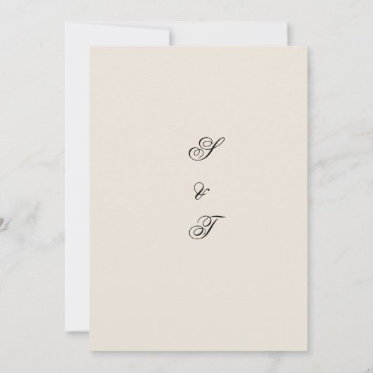 Einladung zur Hochzeit (Rückseite)