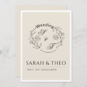 Einladung zur Hochzeit (Vorne/Hinten)