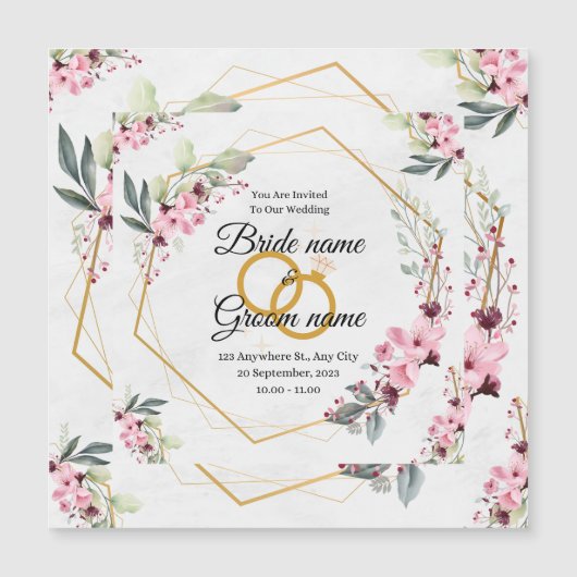 Einladung zur Hochzeit (Vorderseite)