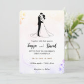 Einladung zur Hochzeit (Stehend Vorderseite)