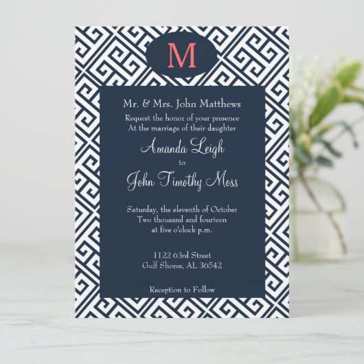 Einladung zur Hochzeit (Stehend Vorderseite)