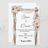 Einladung zur Hochzeit (Vorne/Hinten)