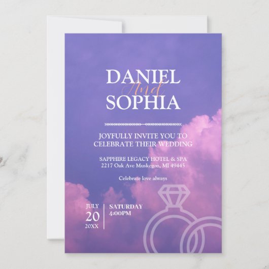 Einladung zur Hochzeit (Vorderseite)