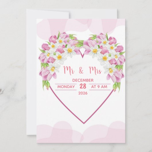 Einladung zur Hochzeit (Vorderseite)