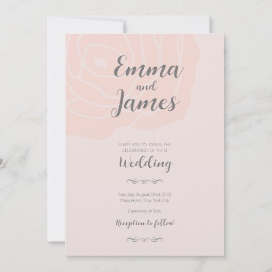 Einladung zur Hochzeit (Vorderseite)