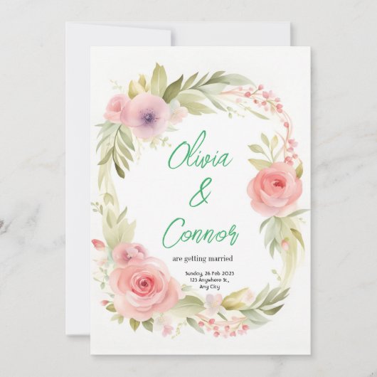 Einladung zur Hochzeit (Vorderseite)