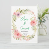 Einladung zur Hochzeit (Stehend Vorderseite)