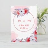 Einladung zur Hochzeit (Stehend Vorderseite)