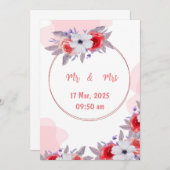 Einladung zur Hochzeit (Vorne/Hinten)