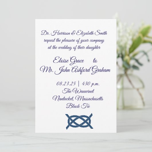 Einladung zur Hochzeit (Stehend Vorderseite)