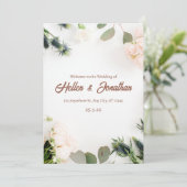 Einladung zur Hochzeit (Stehend Vorderseite)