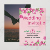 Einladung zur Hochzeit (Vorne/Hinten)