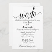 Einladung zur Hochzeit (Vorne/Hinten)