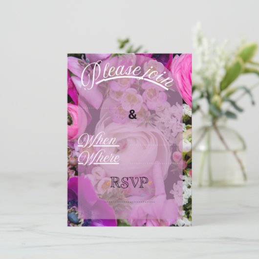 Einladung zur Hochzeit (Stehend Vorderseite)