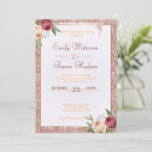 Einladung zur Hochzeit (Stehend Vorderseite)