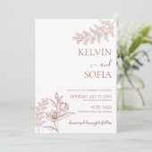 Einladung zur Hochzeit (Stehend Vorderseite)