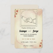 Einladung zur Hochzeit (Vorne/Hinten)